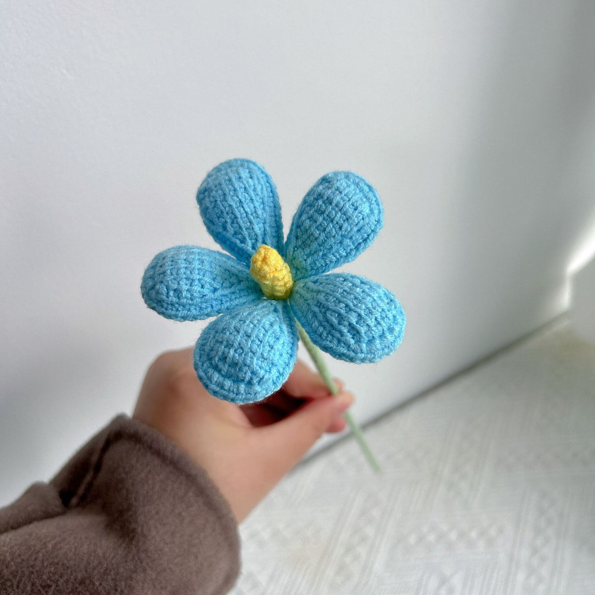 Crochet Violet Flowers-10-Pack
