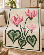 Cyclamen C2C Blanket Pattern PDF-Digital Download