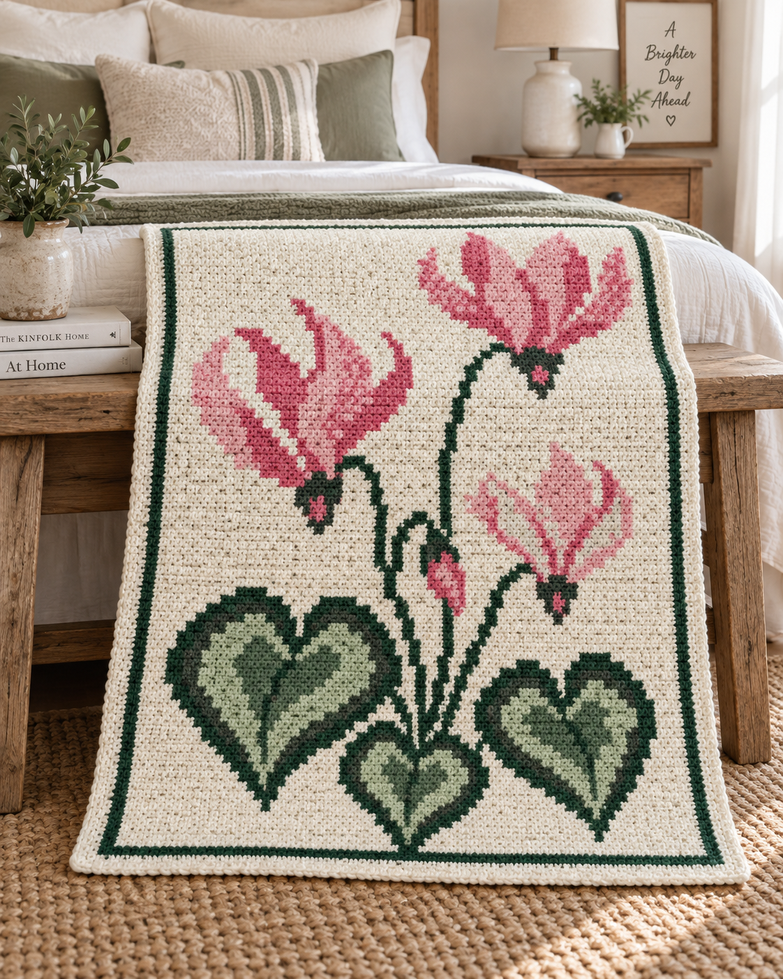 Cyclamen C2C Blanket Pattern PDF-Digital Download