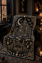 Gothic Haunted House C2C Crochet Mosaic Pattern-Digital Download