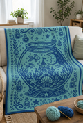 Fishbowl Castle C2C Crochet Mosaic Pattern-Digital Download