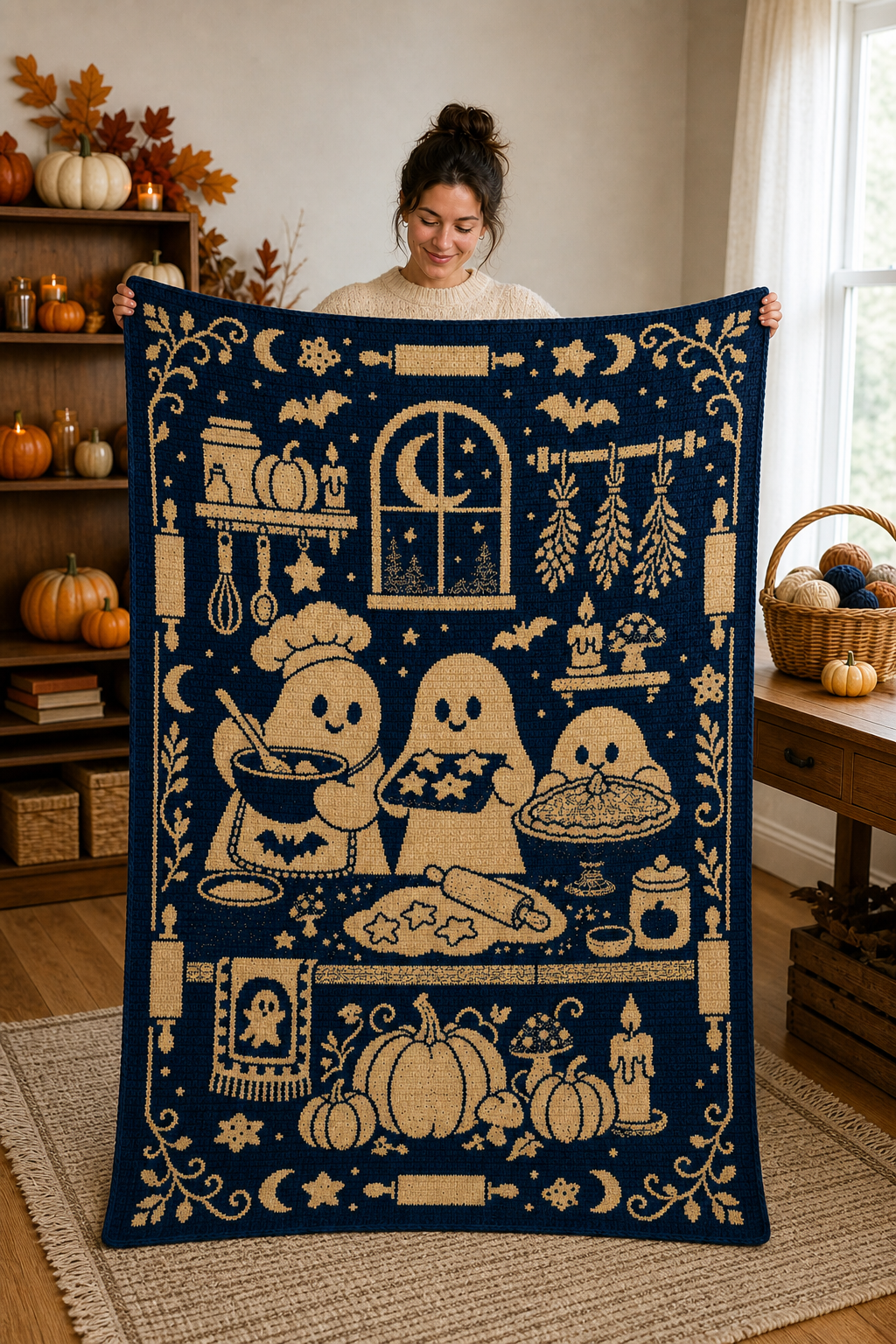 Ghost Bakery C2C Crochet Mosaic Pattern-Digital Download