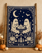 Halloween Ghost Tea C2C Crochet Mosaic Pattern-Digital Download