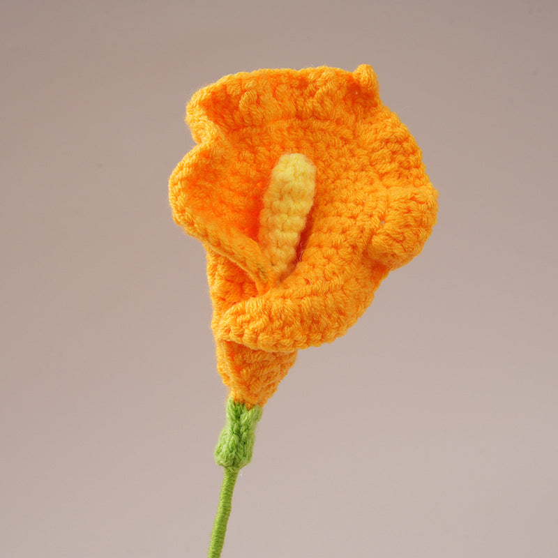 Handmade Crochet Calla Lily Flowers – Set of 10 Stems