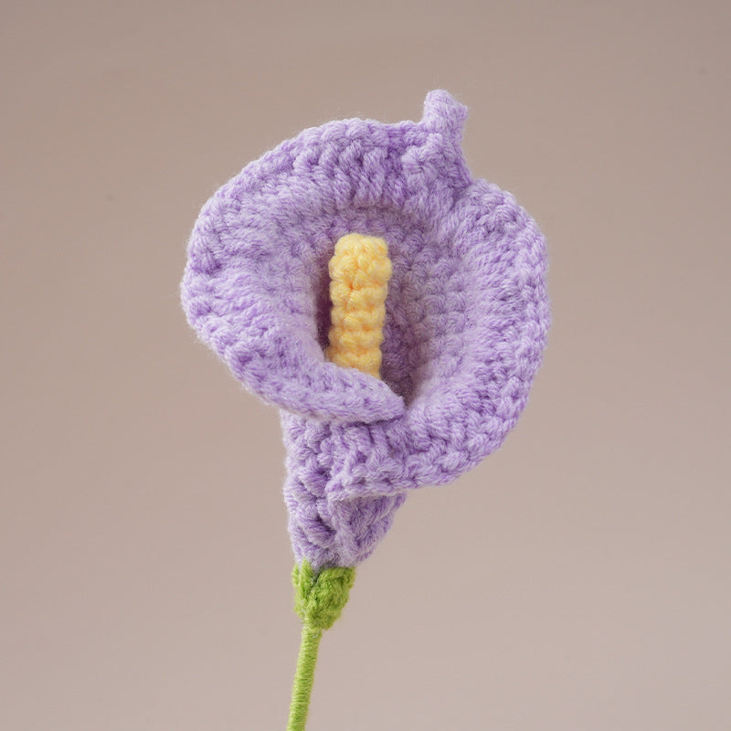 Handmade Crochet Calla Lily Flowers – Set of 10 Stems
