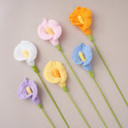 Handmade Crochet Calla Lily Flowers – Set of 10 Stems