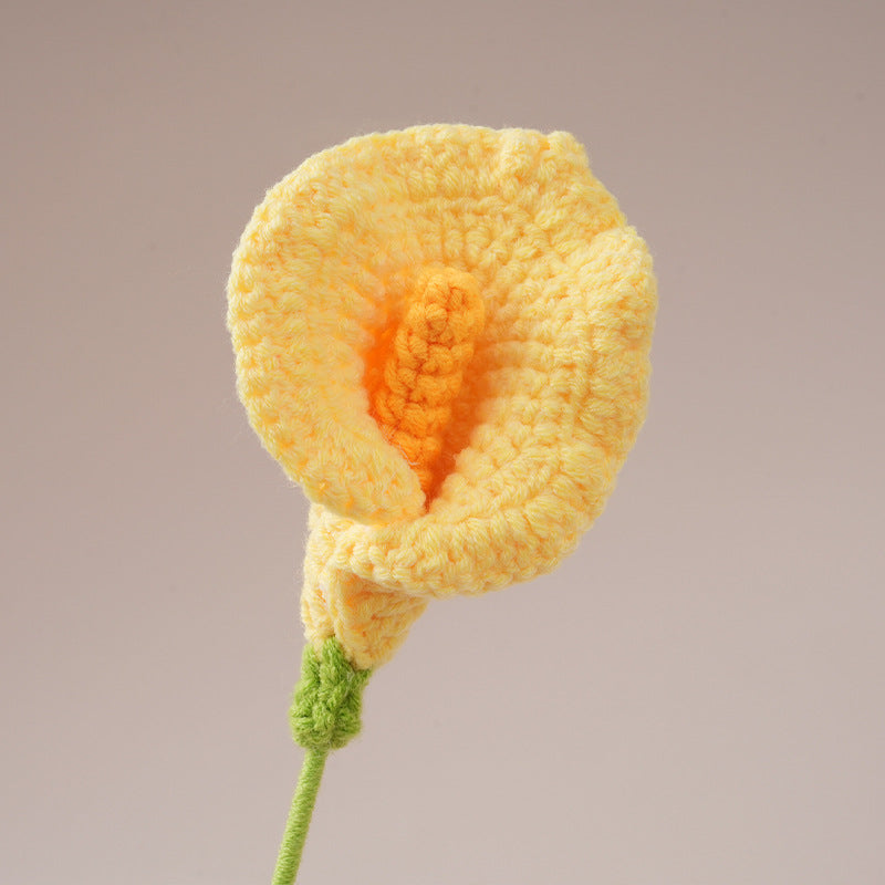 Handmade Crochet Calla Lily Flowers – Set of 10 Stems