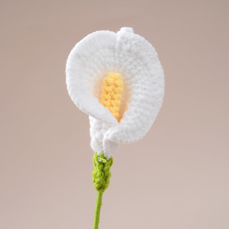 Handmade Crochet Calla Lily Flowers – Set of 10 Stems