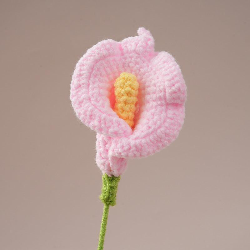 Handmade Crochet Calla Lily Flowers – Set of 10 Stems