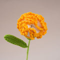 10PC Handmade Crochet Carnation Stem – Colorful Forever Flower