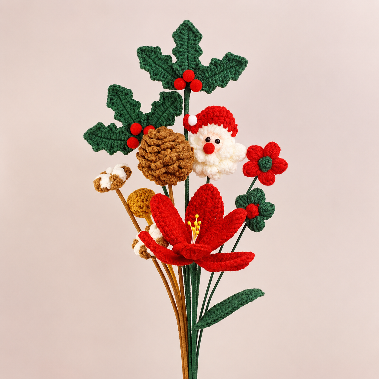 Crochet Christmas Bouquet-10-Pack