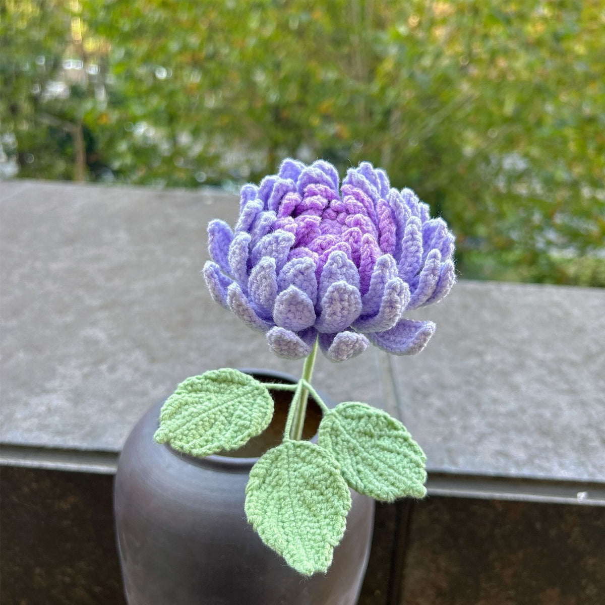 Crochet Dahlia Flowers-5-Pack