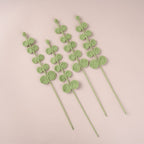 10PC Handmade Crochet Eucalyptus Stem – Green Forever Botanical Decor