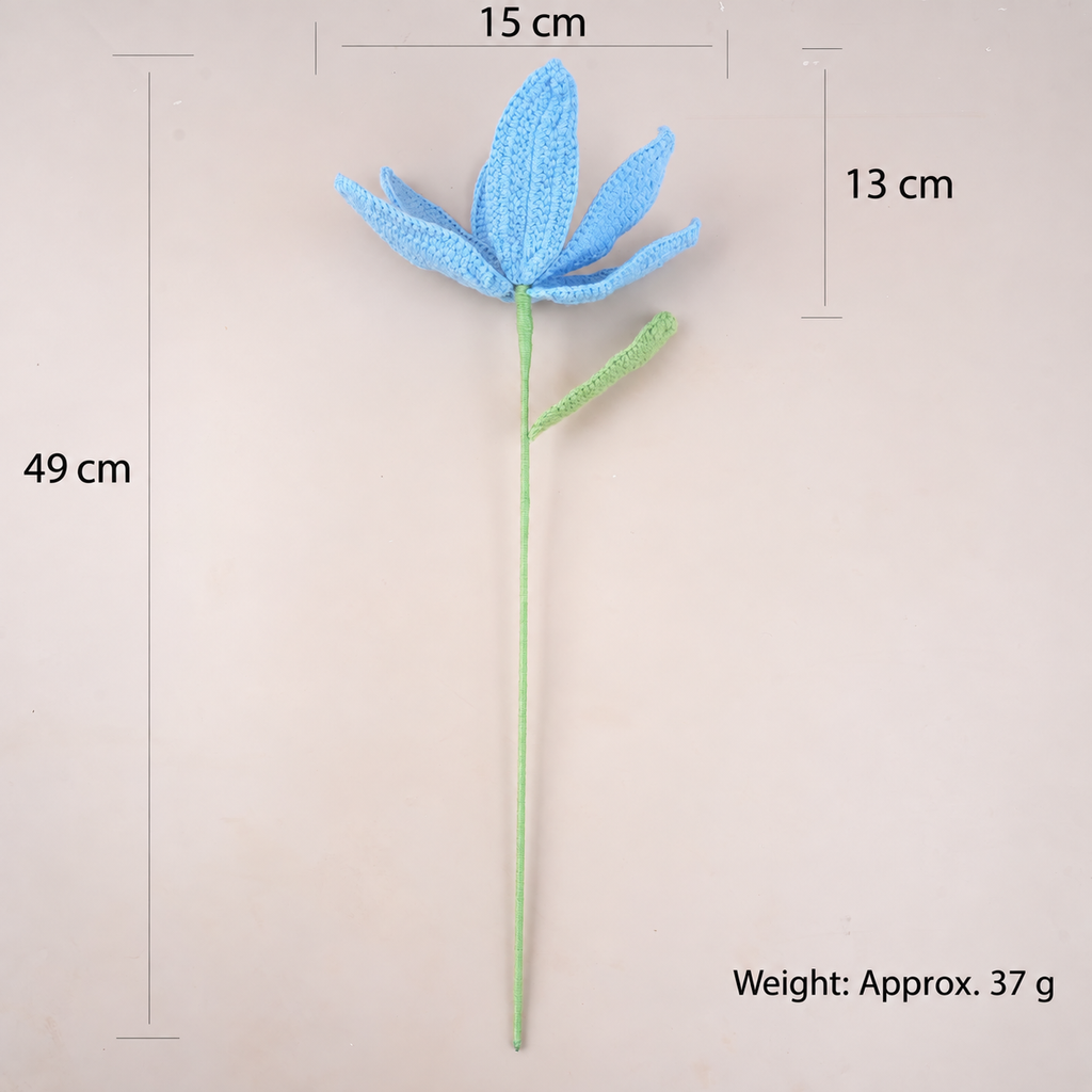 10 Pcs Handmade Crochet Lily Flowers