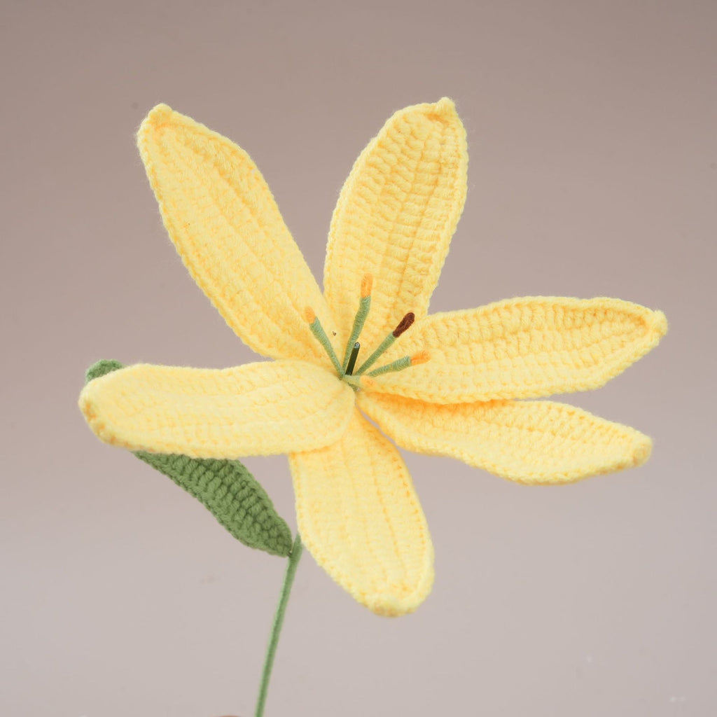 10 Pcs Handmade Crochet Lily Flowers
