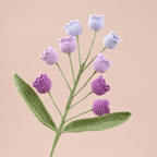 Handmade Crochet Lily of the Valley Flowers – 10 Stems