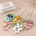 Handmade Crochet Lily of the Valley Flowers – 10 Stems