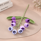 Handmade Crochet Lily of the Valley Flowers – 10 Stems
