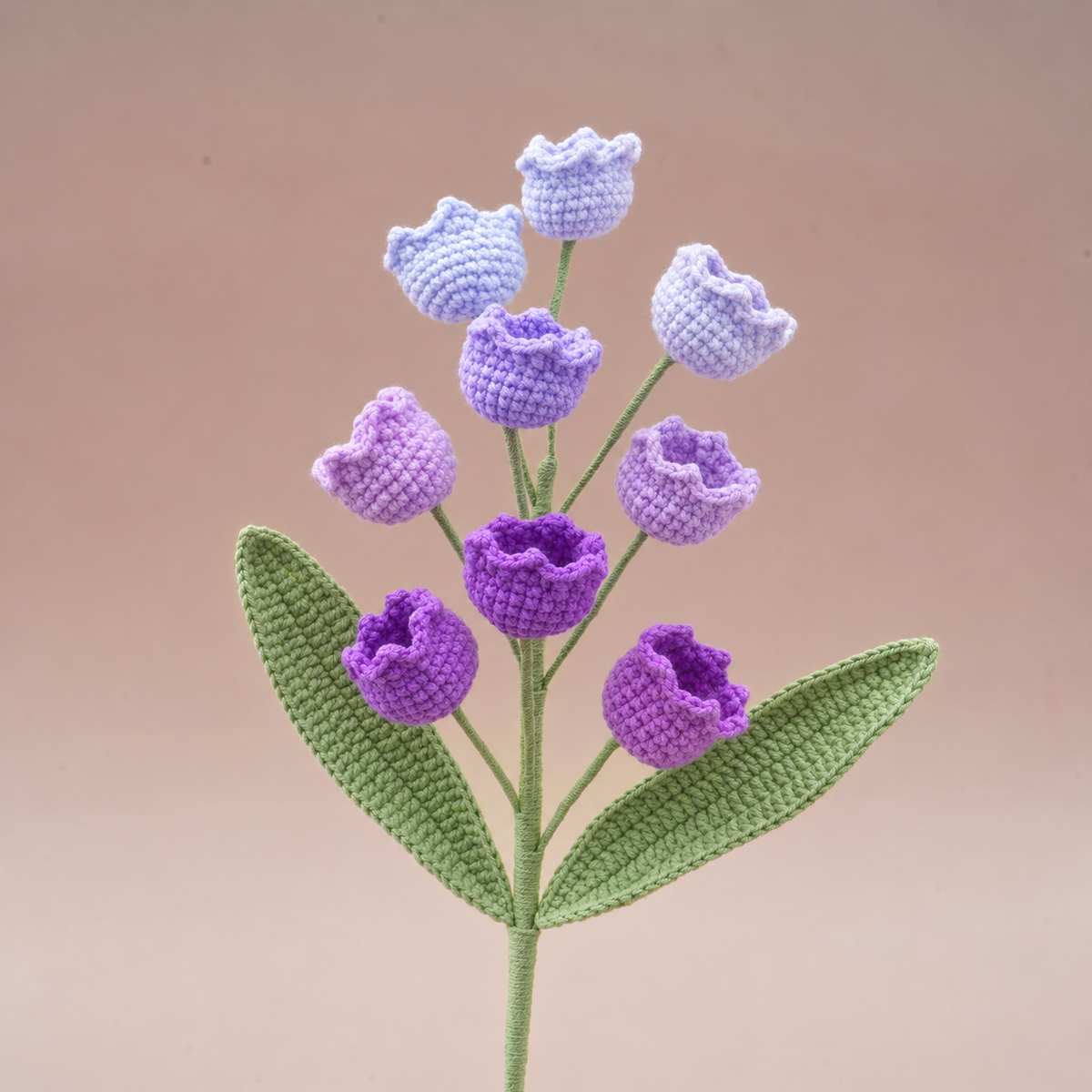 Handmade Crochet Lily of the Valley Flowers – 10 Stems