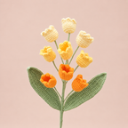 Handmade Crochet Lily of the Valley Flowers – 10 Stems
