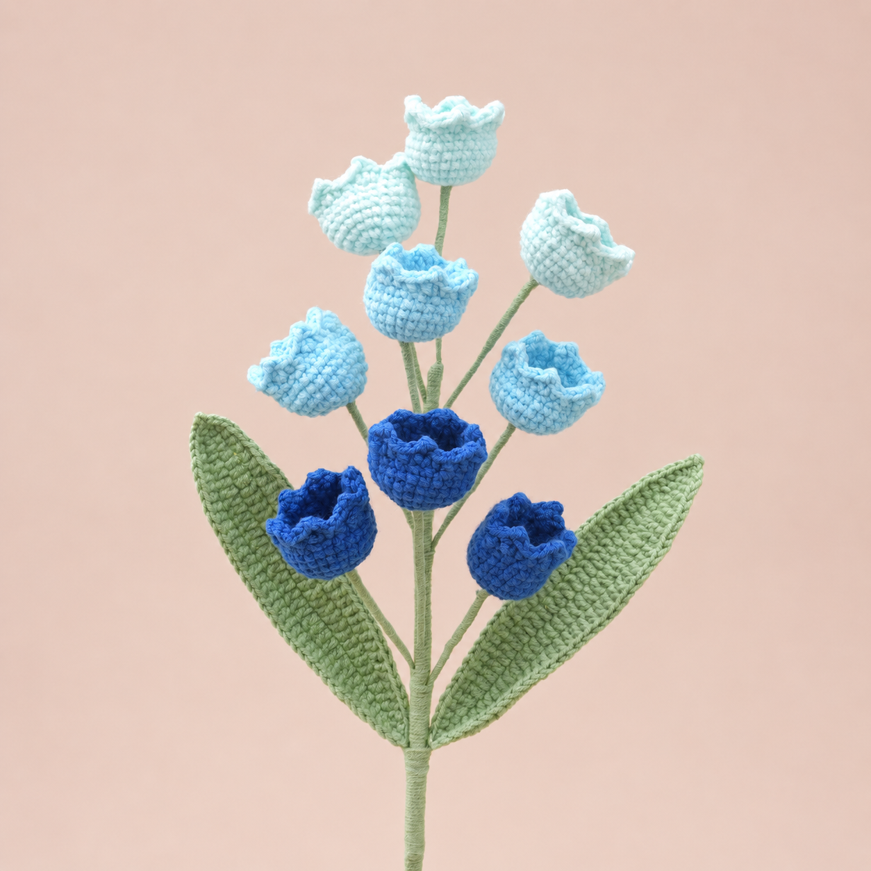 Handmade Crochet Lily of the Valley Flowers – 10 Stems