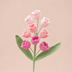 Handmade Crochet Lily of the Valley Flowers – 10 Stems