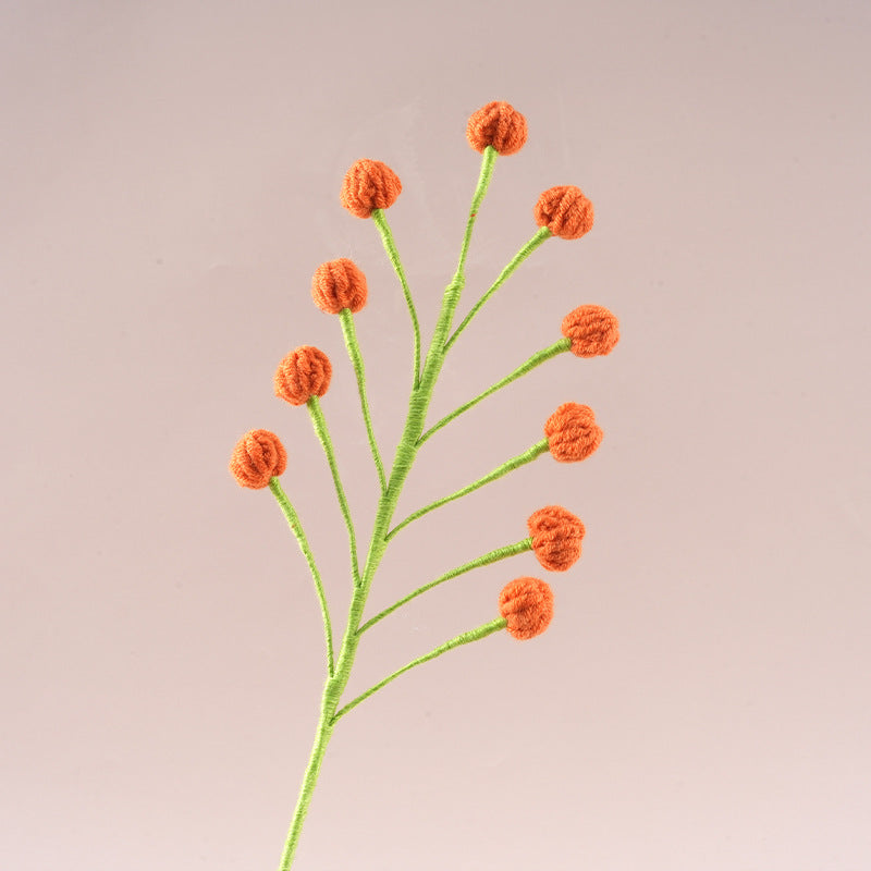 Handmade Crochet Snowberry Stems – Set of 10