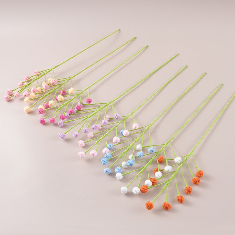 Handmade Crochet Snowberry Stems – Set of 10