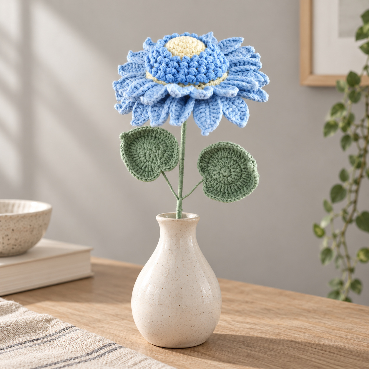 Crochet Sunflower Stems — 5-Pack
