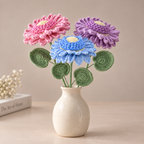 Crochet Sunflower Stems — 5-Pack