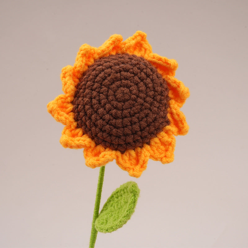 Handmade Crochet Sunflower – Set of 10 Stems