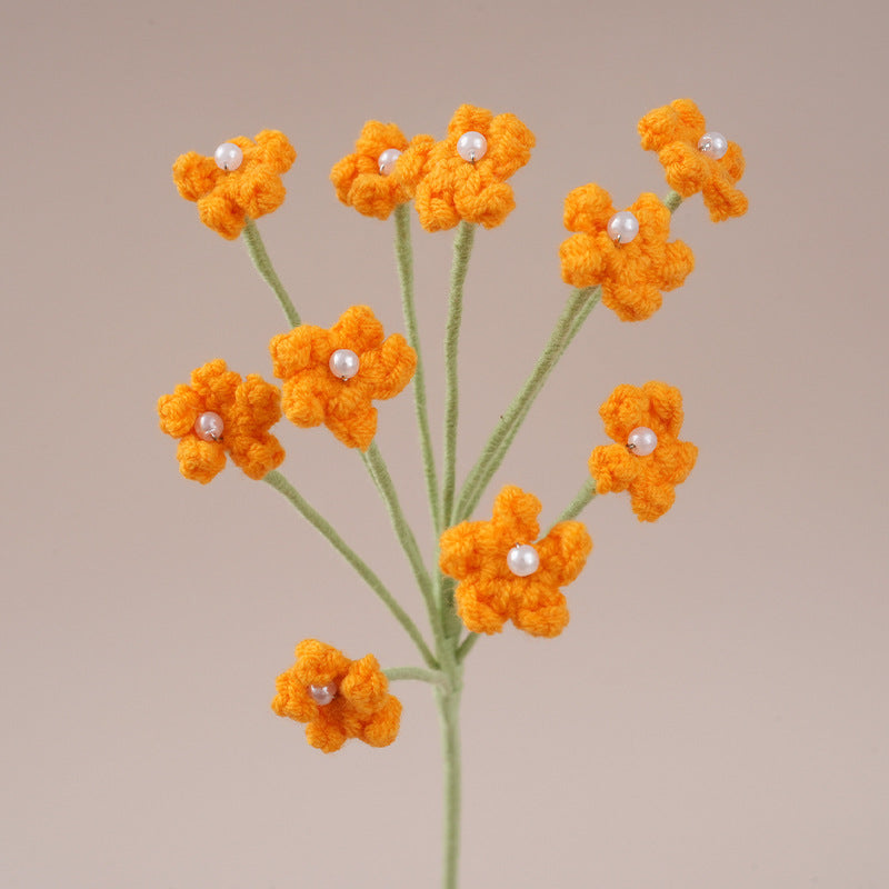 Handmade Crochet Baby’s Breath Flowers – Set of 10 Decorative Stems