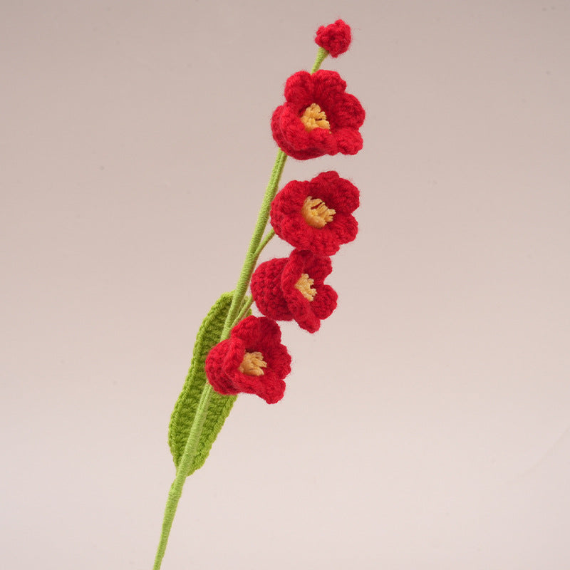 10PC Handmade Crochet Bellflower Stem – Colorful Forever Bloom