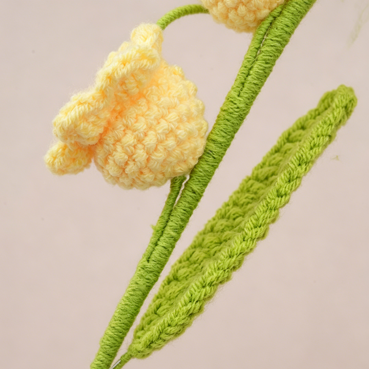 10PC Handmade Crochet Bellflower Stem – Colorful Forever Bloom