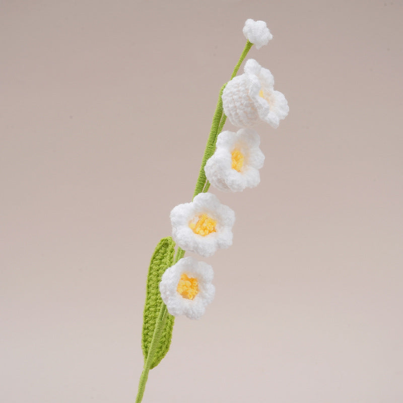 10PC Handmade Crochet Bellflower Stem – Colorful Forever Bloom