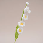 10PC Handmade Crochet Bellflower Stem – Colorful Forever Bloom