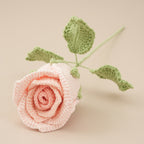 10PCS Handmade Crochet Rose Flower Set – Gifts & Home Decor