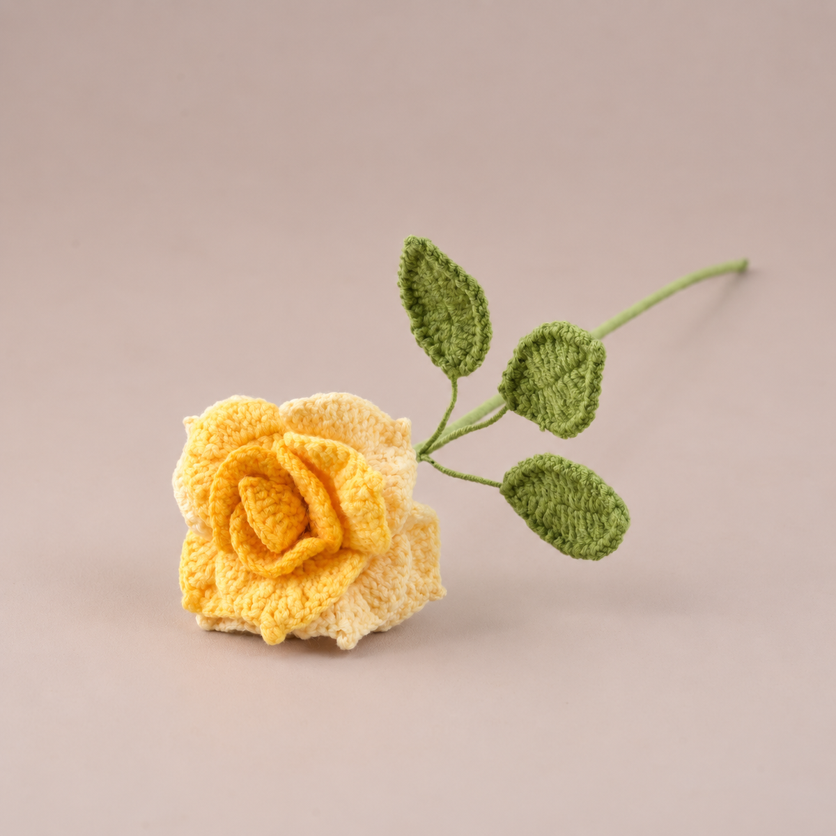 10 Stems Handmade Crochet Roses – Knitted Artificial Flowers for Bouquets, Home Decor &amp; Gifts