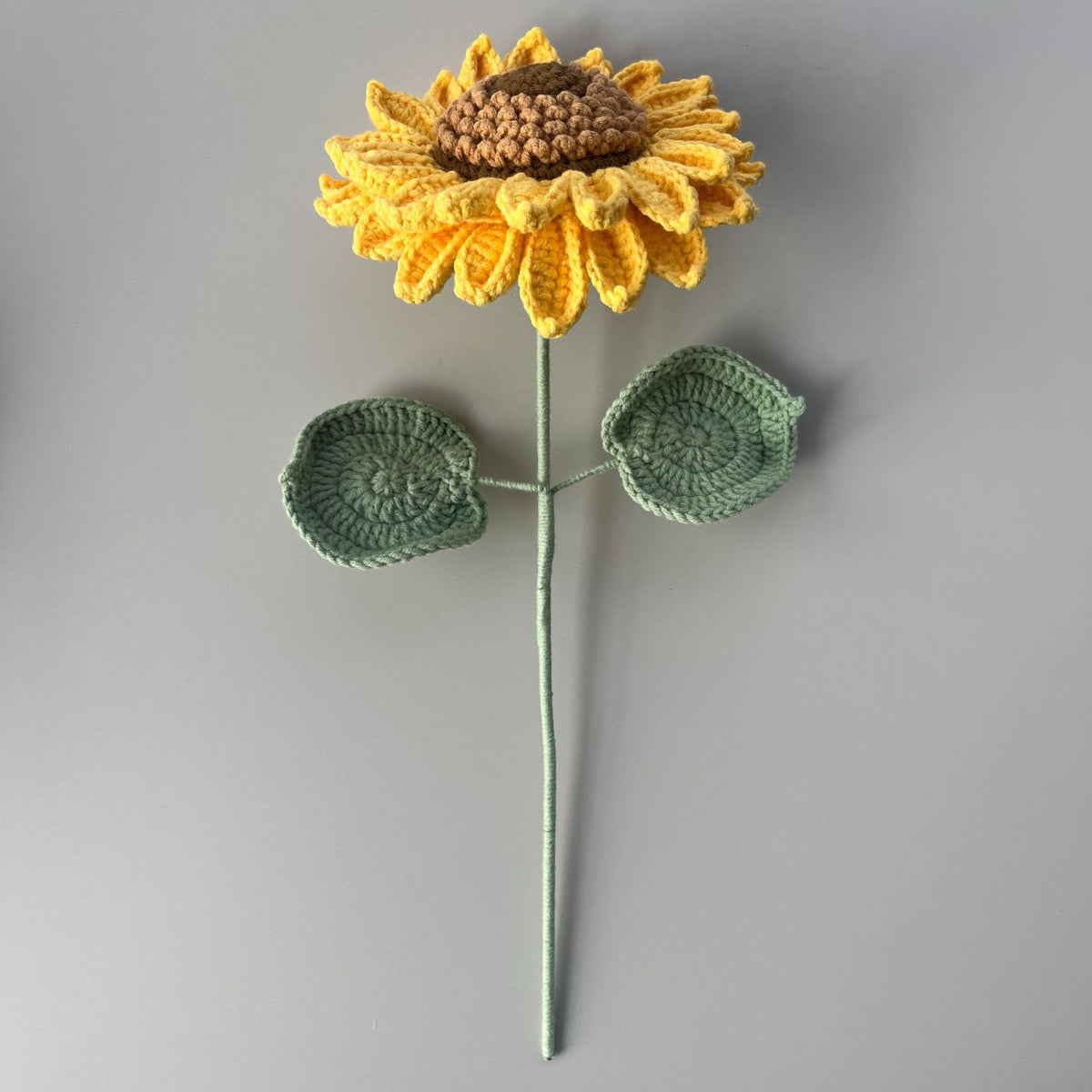 Crochet Sunflower Stems — 5-Pack