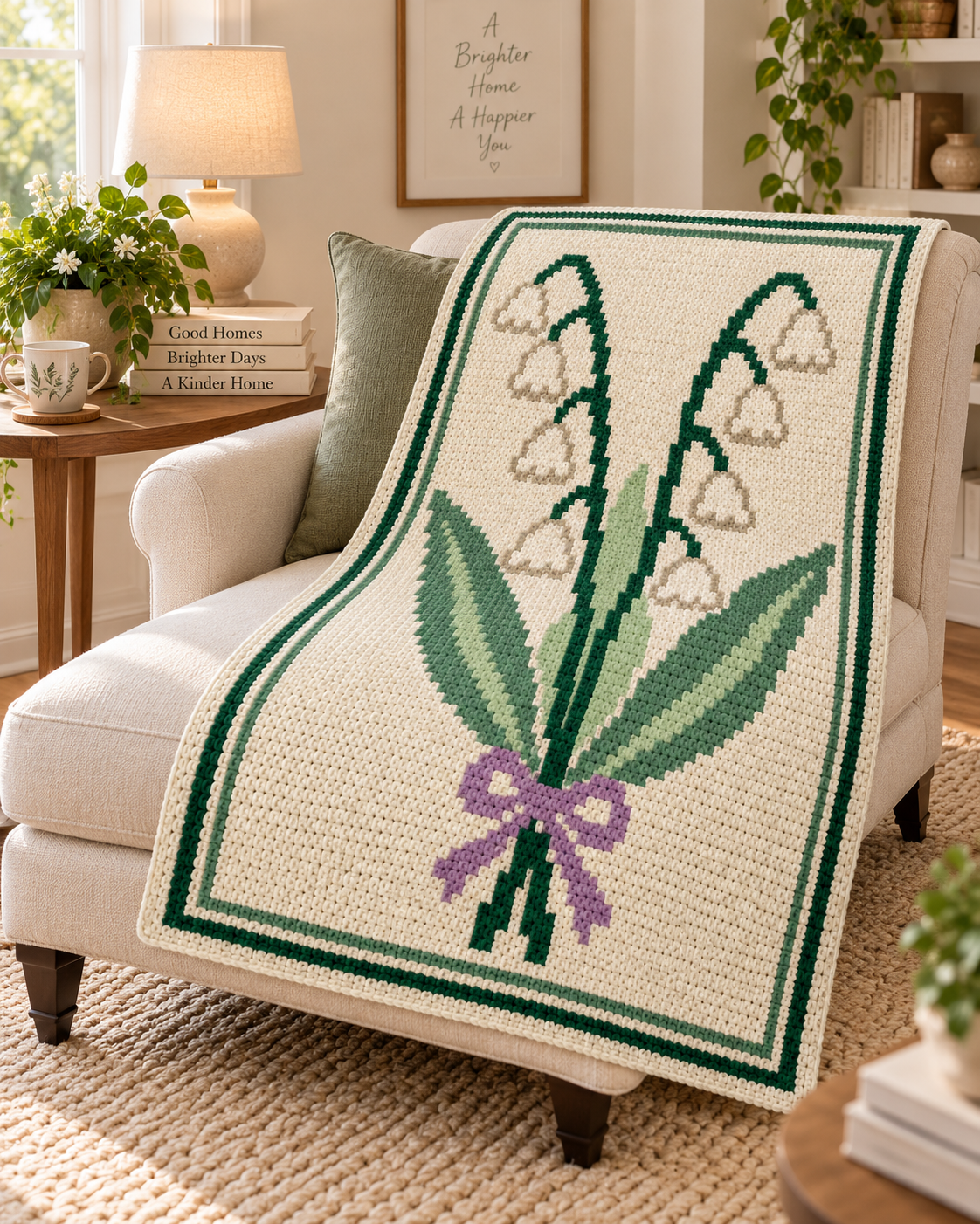 Lily C2C Crochet Blanket Pattern PDF-Digital Download