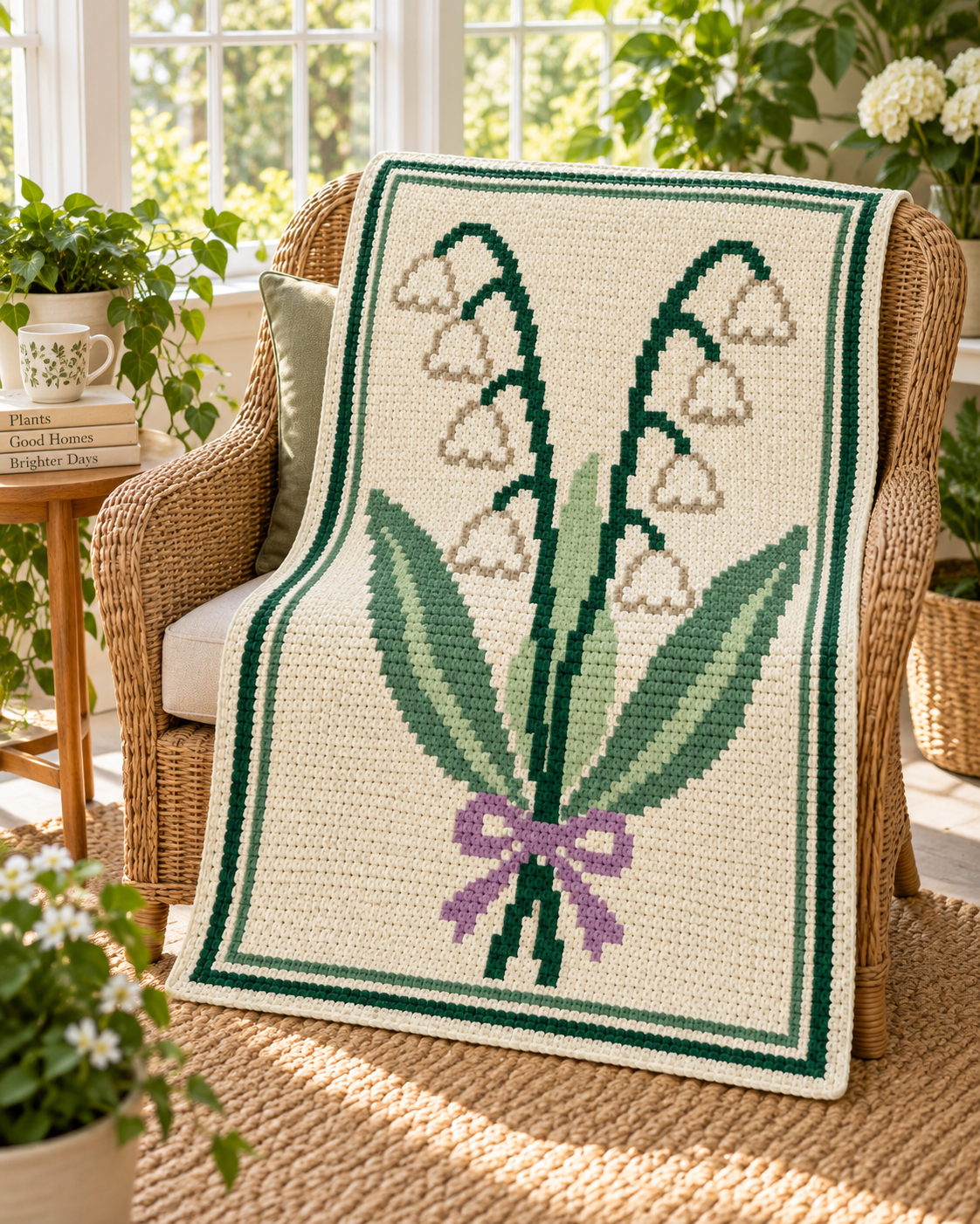 Lily C2C Crochet Blanket Pattern PDF-Digital Download