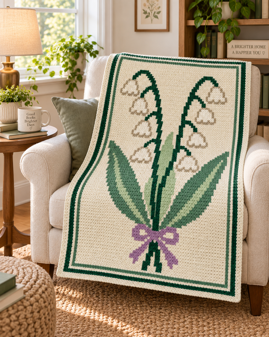 Lily C2C Crochet Blanket Pattern PDF-Digital Download