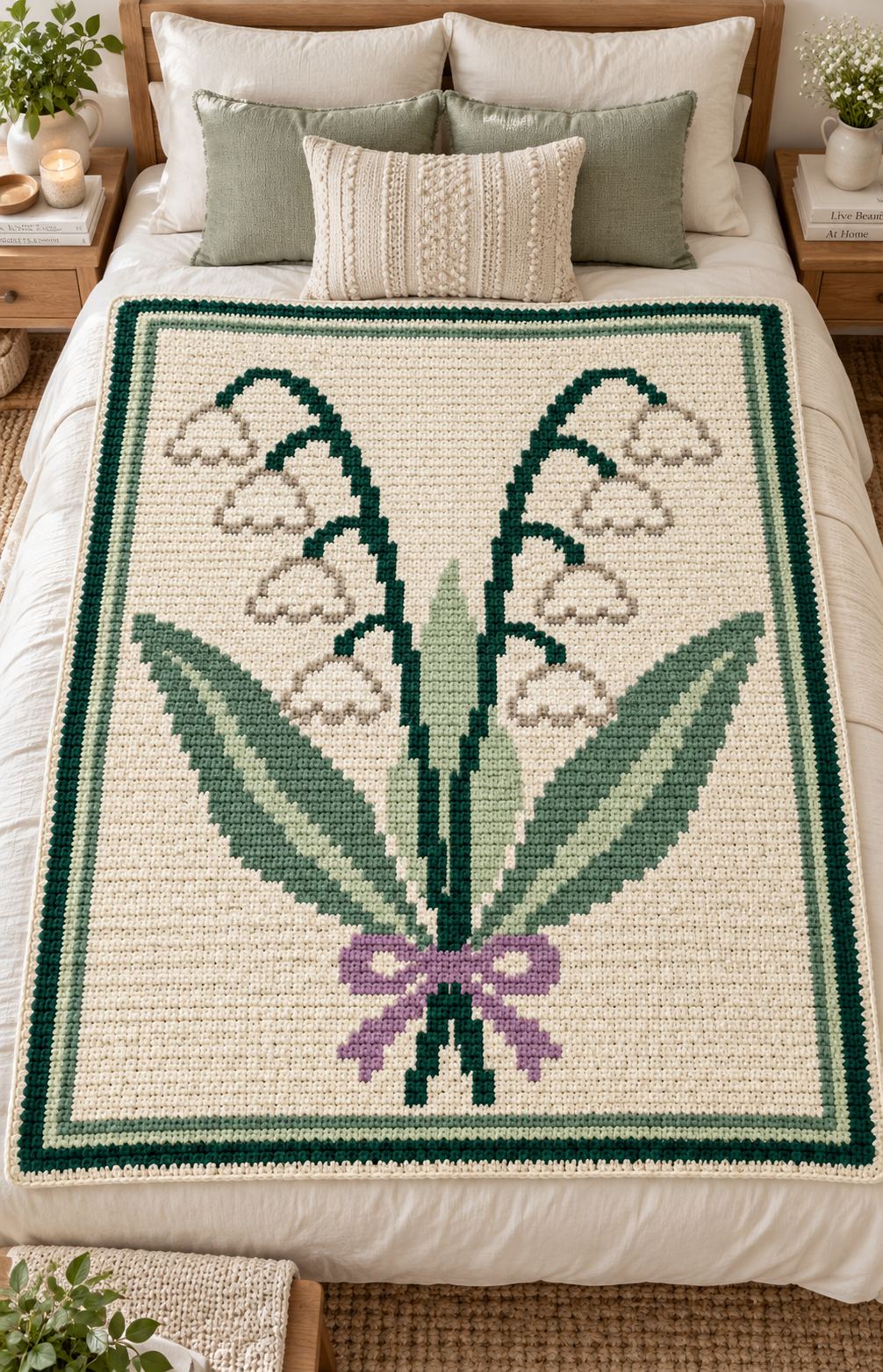 Lily C2C Crochet Blanket Pattern PDF-Digital Download