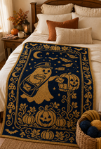 Mail Ghost Pumpkin C2C Crochet Mosaic Pattern-Digital Download