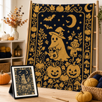 Pumpkin Ghost C2C Crochet Mosaic Pattern-Digital Download