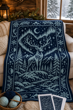 Reindeer Aurora C2C Crochet Mosaic Pattern-Digital Download
