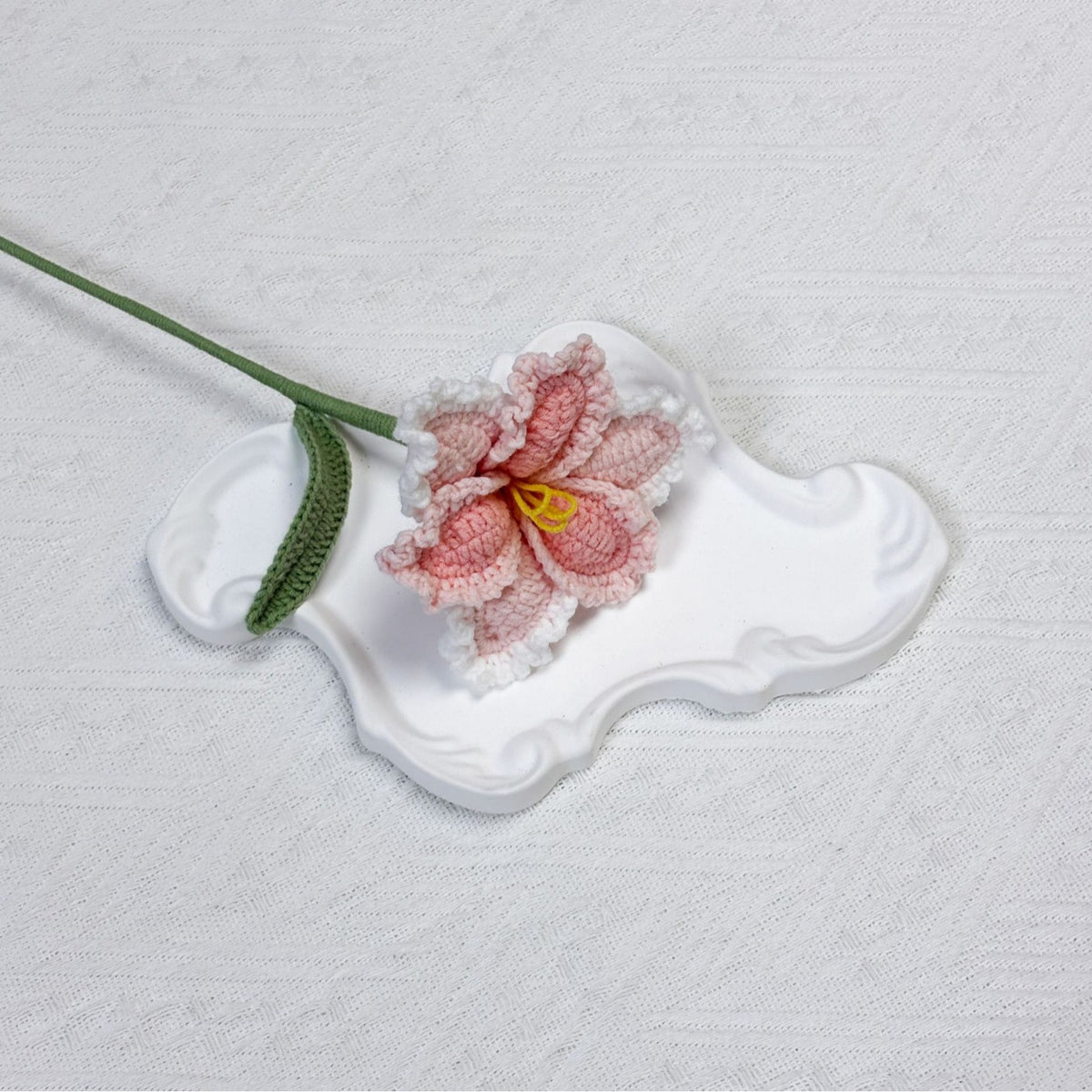 Crochet Parrot Tulip Stems-10-Pack