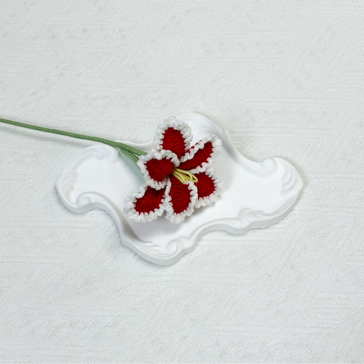Crochet Parrot Tulip Stems-10-Pack