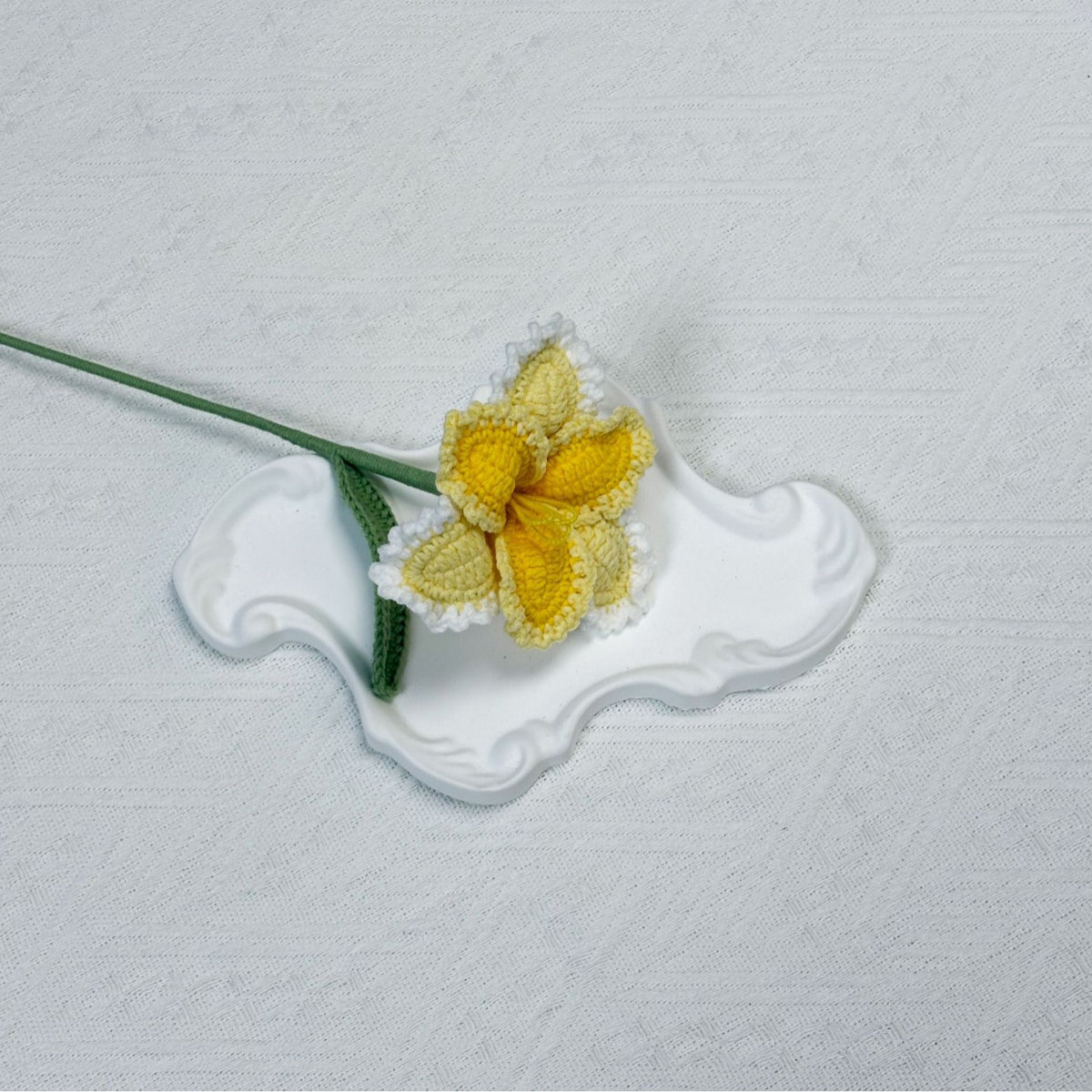 Crochet Parrot Tulip Stems-10-Pack