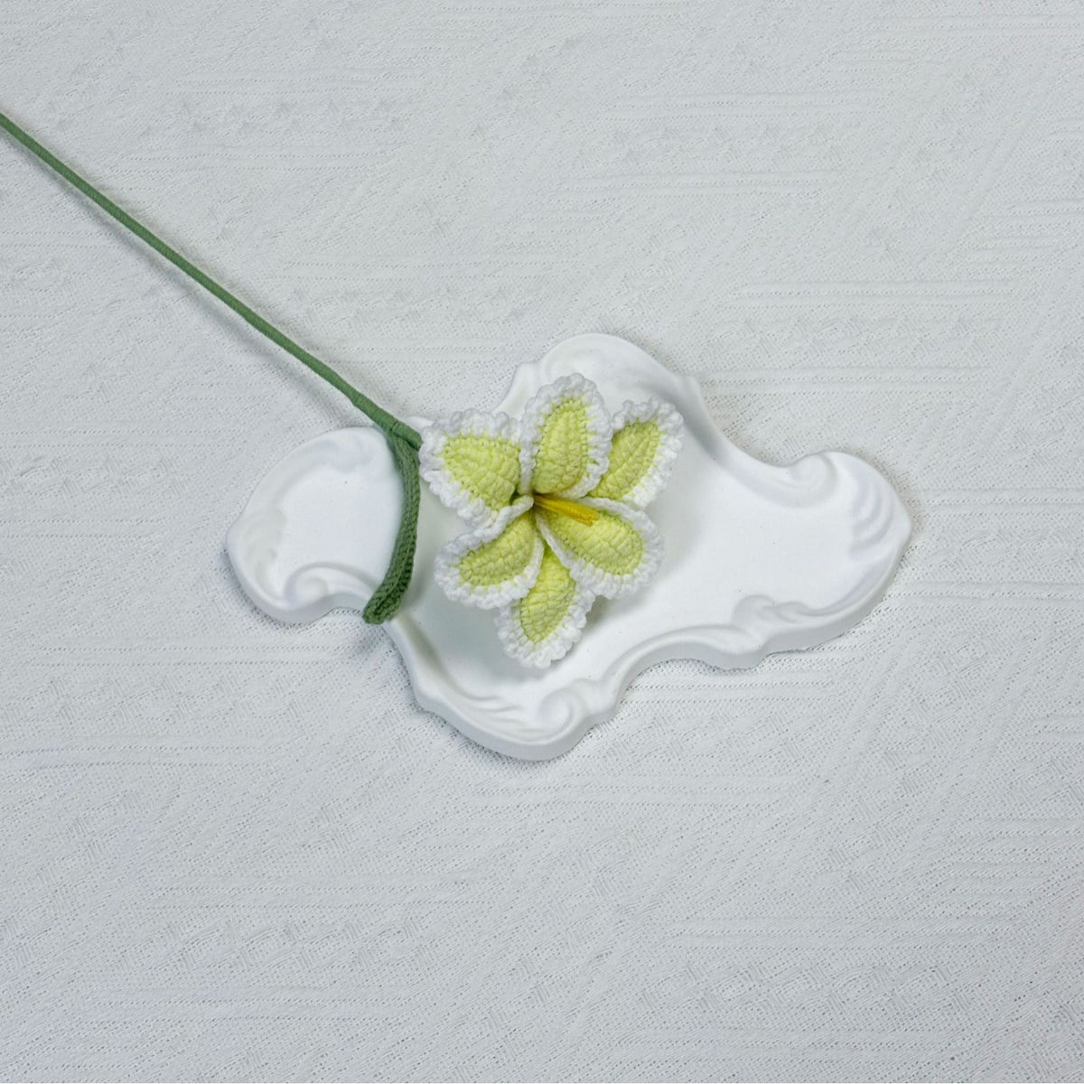 Crochet Parrot Tulip Stems-10-Pack